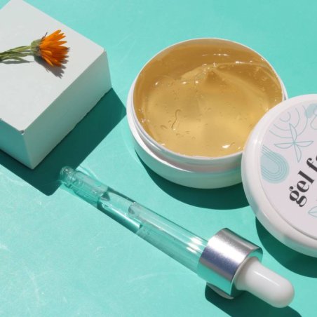 Kit fazer gel facial pele oleosa. Materiais e instruçoes