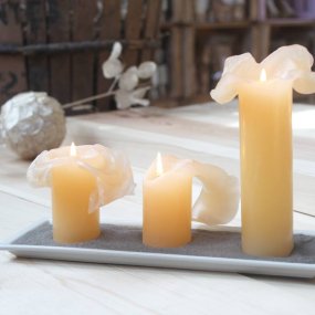 Kit comment faire des bougies de fleur de lotus. Matériel et instructions