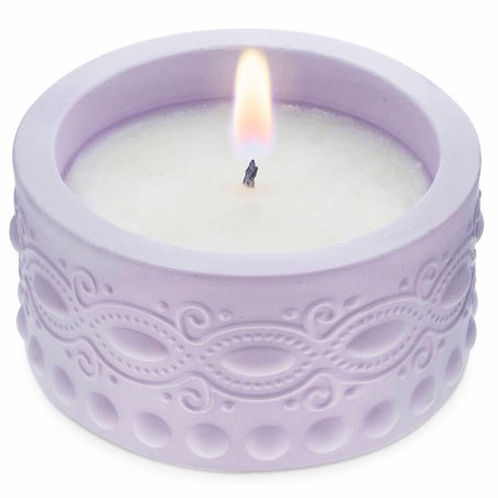 Molde recipiente con tapa para velas Regal