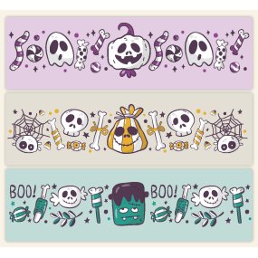 Pegatinas spooky halloween para vasos de policarbonato Pegatinas spooky halloween para vasos de policarbonato