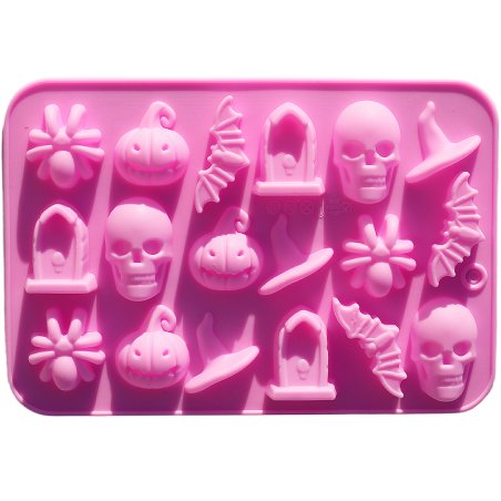 Molde silicona halloween 18 figuras