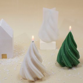 Kit como fazer 2 velas de abeto de Natal grande. Materiais e instruções Kit como fazer 2 velas de abeto de Natal grande. Materiais e instruções