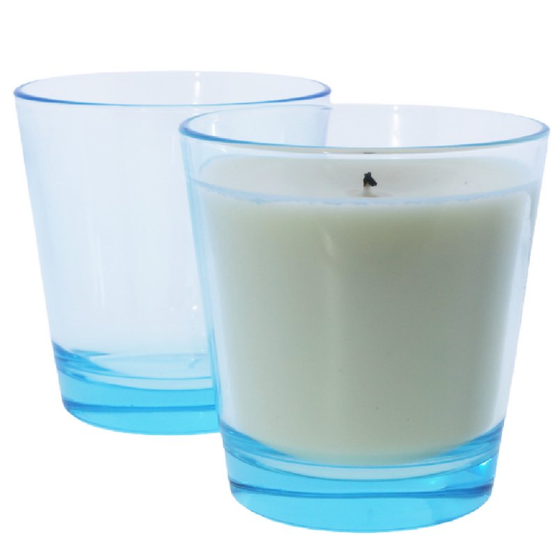 Vasos velas turquesa