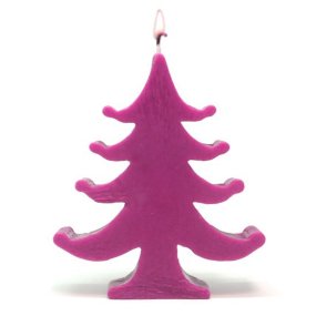 Molde velas navidad Arbol Grande con Bolitas