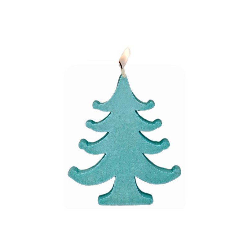 Molde velas navidad Arbol Grande con Bolitas - Molde velas navidad con el que hacer tus propias velas, - Moldes de velas de navi