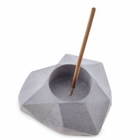 Molde porta incenso coração geométrico