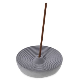 Moule porte-encens circulaire strié