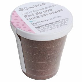 Particulas esfoliantes de pele de uva tinta 300 microns