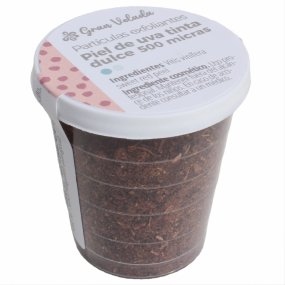 Particulas esfoliantes de pele de uva tinta doce 500 microns