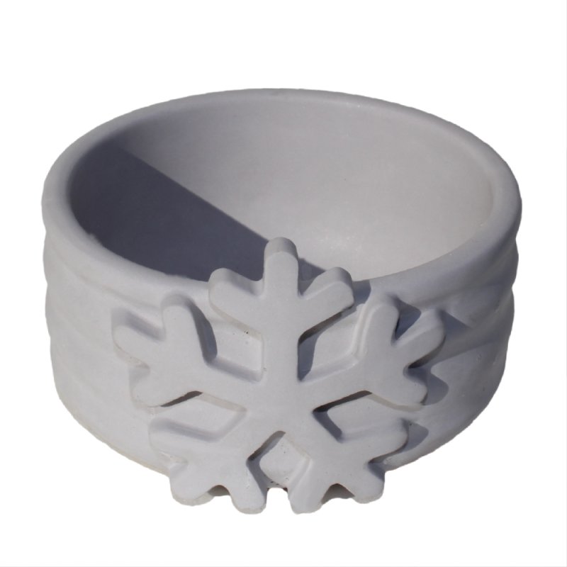 Moule flocon de neige pour pots en ciment