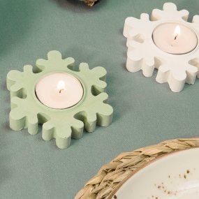 Kit para fazer  portavelas natalinos. Materiais e instruções