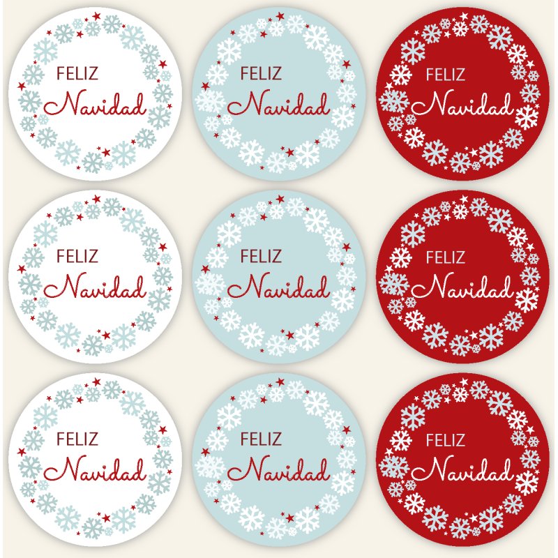Adesivos natal flocos de neve