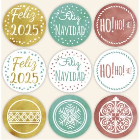 Adesivos Natal ho ho ho