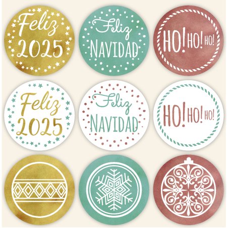 Adesivos Natal ho ho ho