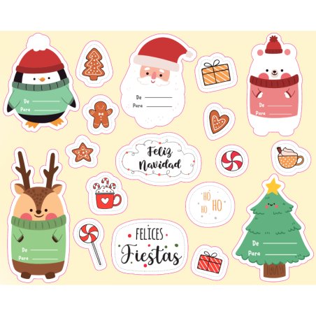 stickers mix navidad