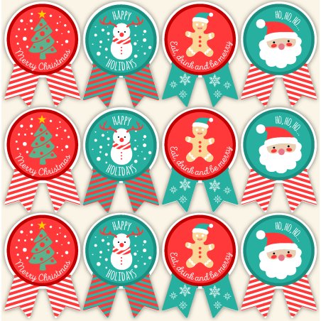 Autocollants de Noël phares