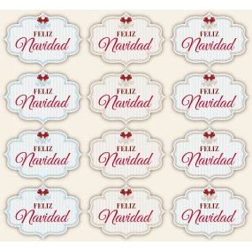Pegatinas vintage feliz navidad Pegatinas vintage feliz navidad