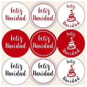 Pegatinas feliz Navidad Pegatinas feliz Navidad