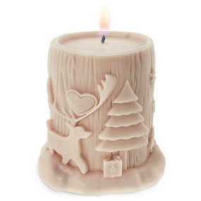 Molde cirio paisaje navideño Molde cirio paisaje navideño