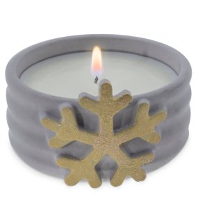 Molde floco de neve para recipientes de velas