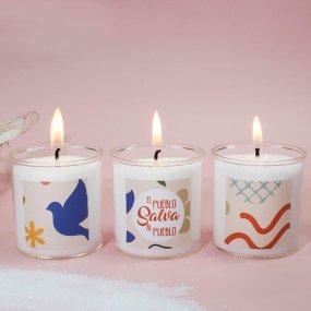 Kit solidaire de bougies en verre – Ensemble pour les victimes de la DANA