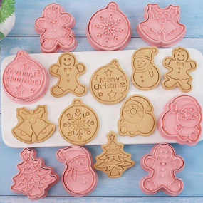 Set de cortapastas figuras navideñas Set de cortapastas figuras navideñas