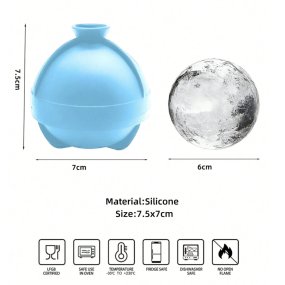 Molde profissional esfera de silicone cor random 6 cm Molde profissional esfera de silicone cor random 6 cm