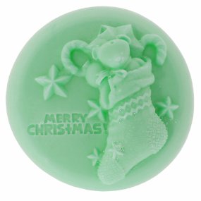 Molde para sabonete bota natalina