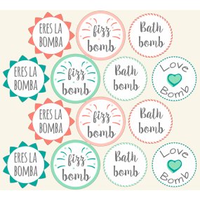 Adesivos para bombas de banho Adesivos para bombas de banho