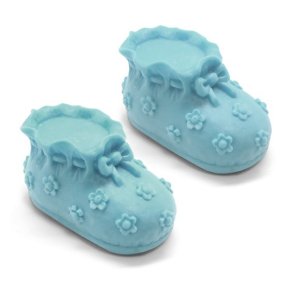 Chaussures pour bébé, savons moulés pour le baptême