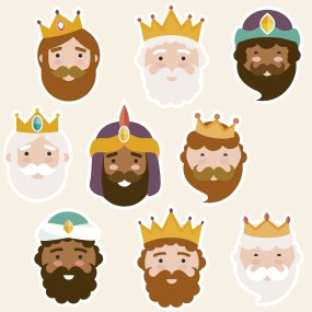 Autocolantes Reis Magos Autocolantes Reis Magos