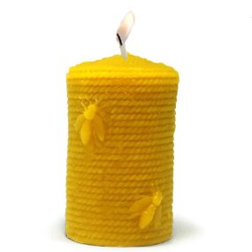 Cirio com Abelinhas, molde para fazer velas