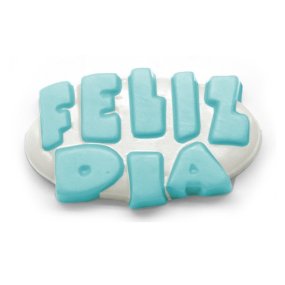 Molde para fazer pastilha de sabão Feliz Dia