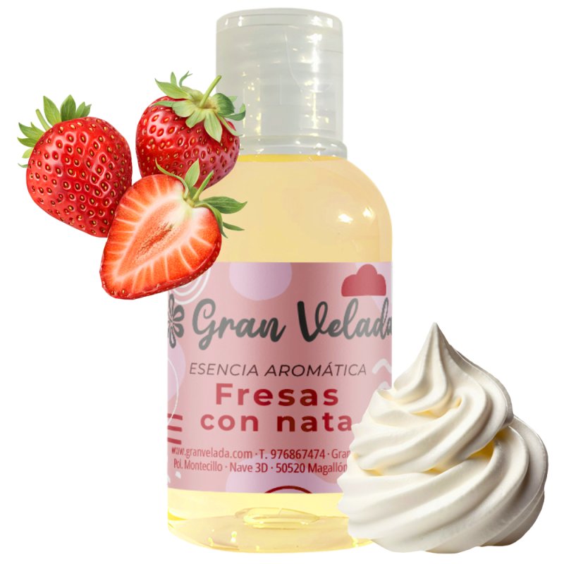 Essence aromatique fraises à la crème