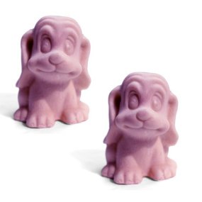 Molde para hacer jabón dos perritos cariñosos Molde para hacer jabón dos perritos cariñosos