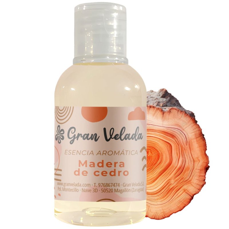 Esencia aromatica de madera de cedro