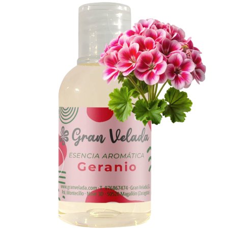 Essencia aromatica de geranio