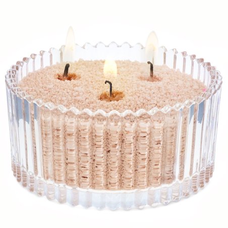 Recipiente de cristal para velas