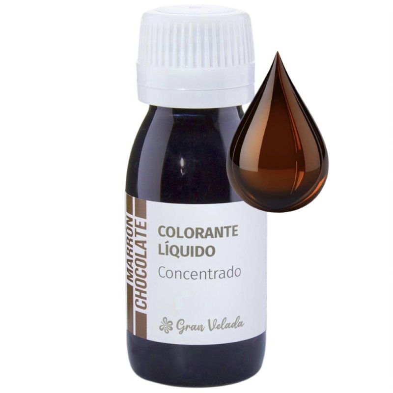 Colorant liquide concentré chocolat brun