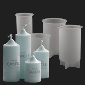 Moldes para velas tradicionais. Conjunto de quatro tamanhos Moldes para velas tradicionais. Conjunto de quatro tamanhos