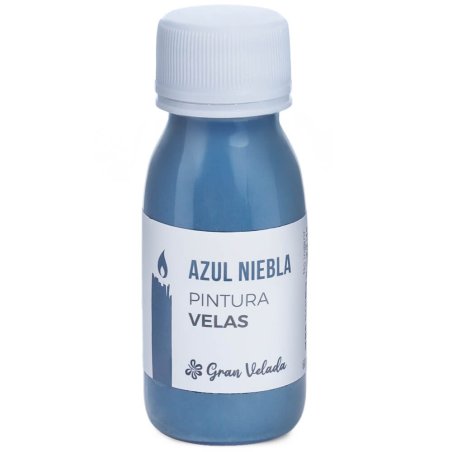 Tinta azul névoa para velas