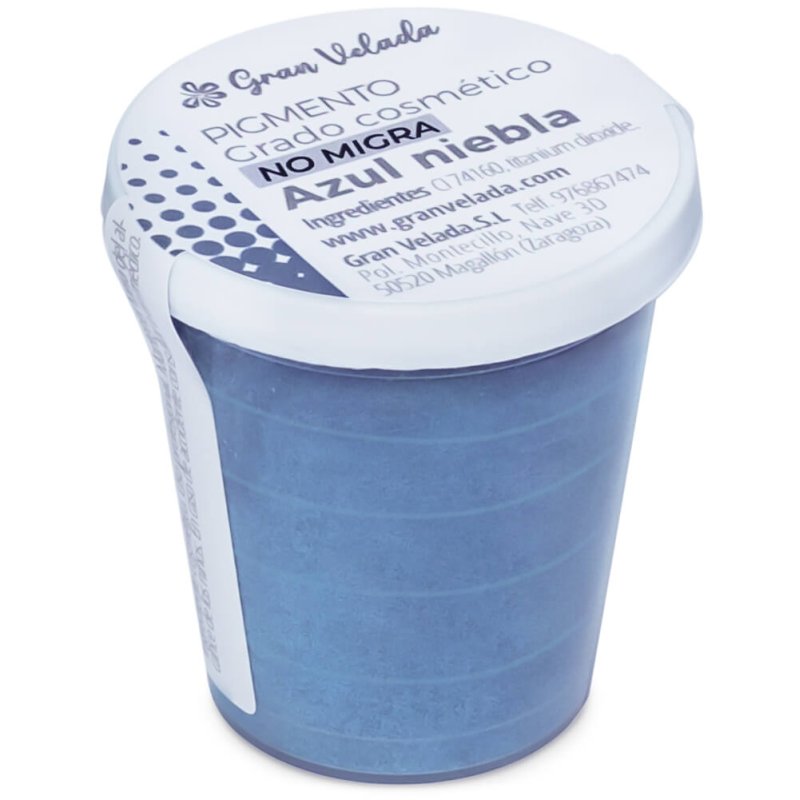 Pigmento em pó azul névoa para sabão