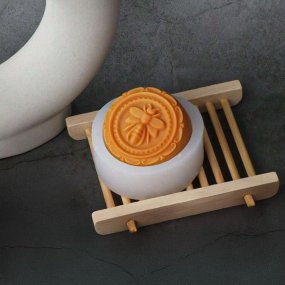 Molde pastilha redonda abelha rainha