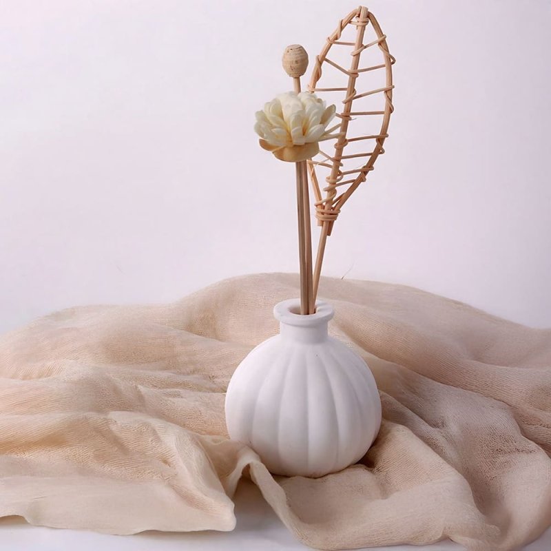 Moule vase porte-bougie cannelé