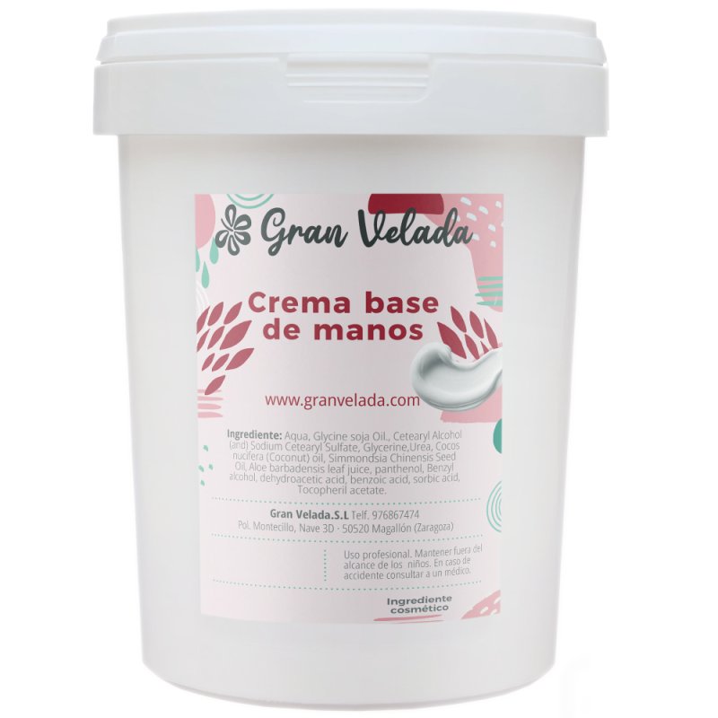 Crema base para manos envase 1000 cc