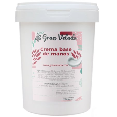 Crema base para manos envase 1000 cc