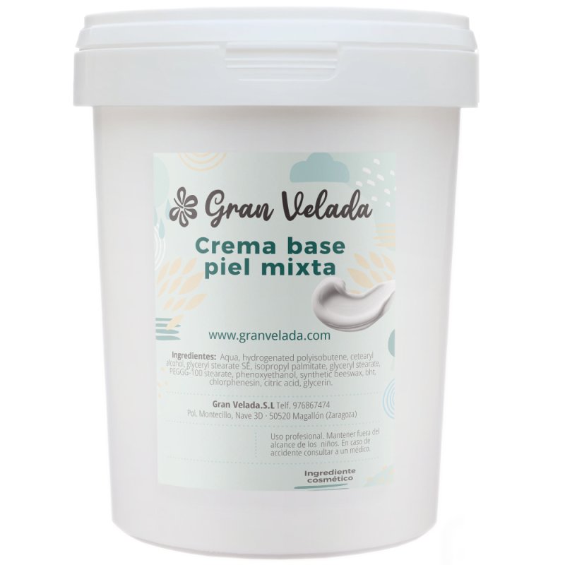 Envase 1000 cc crema base piel mixta