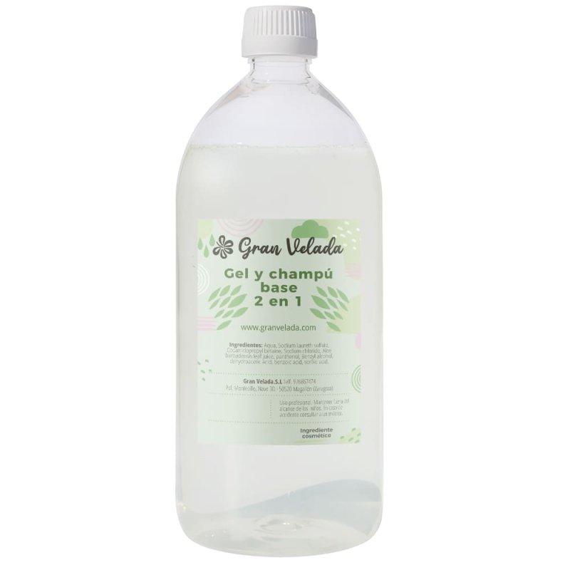 Gel e shampoo base 2 em 1
