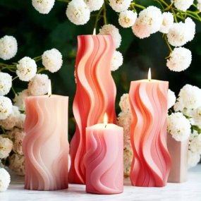 Molde vela ondulada Molde vela ondulada