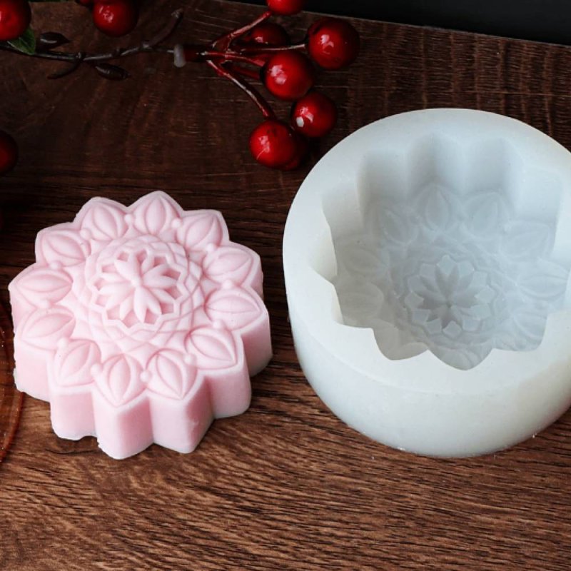 Moule pastille mandala floral